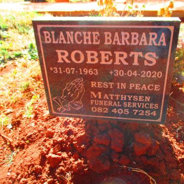 ROBERTS Blanche Barbara 1963-2020
