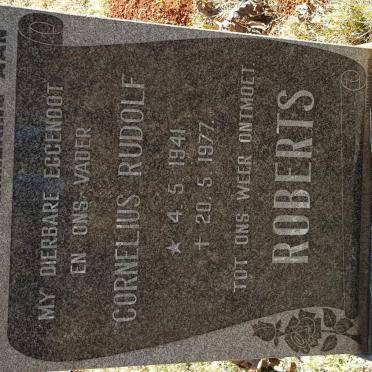ROBERTS Cornelius Rudolf 1941-1977