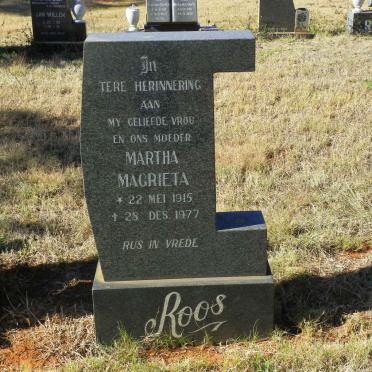ROOS Martha Magrieta 1915-1977