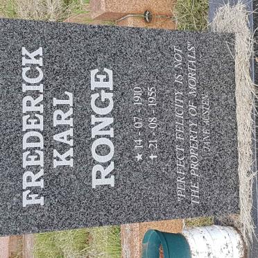 RONGE Frederick Karl 1910-1955