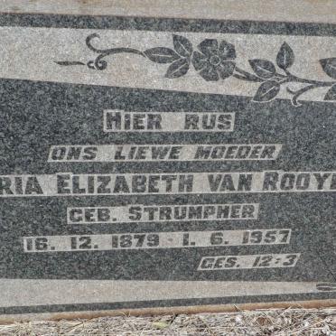 ROOYEN Maria Elizabeth, van nee STRUMPHER 1879-1957