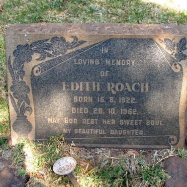 ROACH Edith 1922-1952