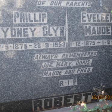 ROBERTS Phillip Sydney Glyn 1875-1953 &amp; Eveleen Maude 1875-1967