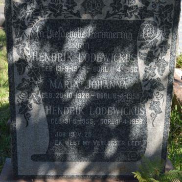 ROBBERTSE Hendrik Lodewickus 1925-1958 &amp; Maria Johanna WILSNACH 1928-1958 :: ROBBERTSE Hendrik Lodewickus 1955-1958