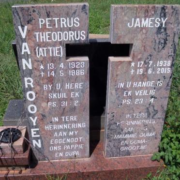 ROOYEN Petrus Theodorus, van 1923-1986 &amp; Jamesy 1938-2015