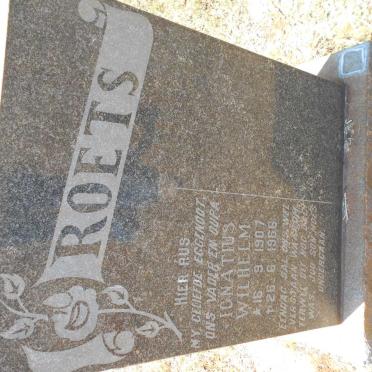 ROETS Ignatius Wilhelm 1907-1966