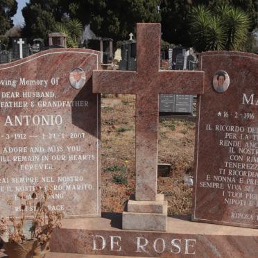 ROSE Antonio, de 1912-2007 &amp; Mafalda 1916-2010