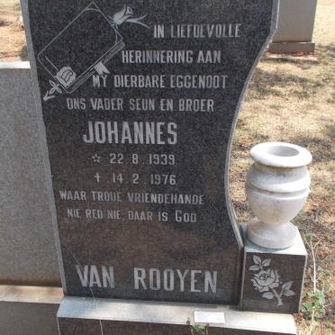 ROOYEN Johannes, van 1939-1976