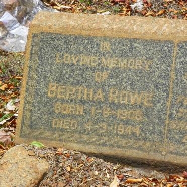 ROWE Bertha 1906-1944
