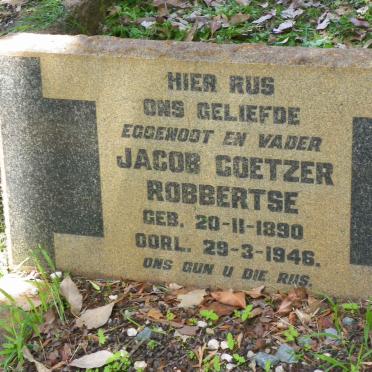 ROBBERTSE Jacob Coetzer 1890-1946