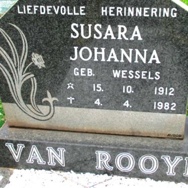 ROOYEN Susara Johanna, van nee WESSELS 1912-1982