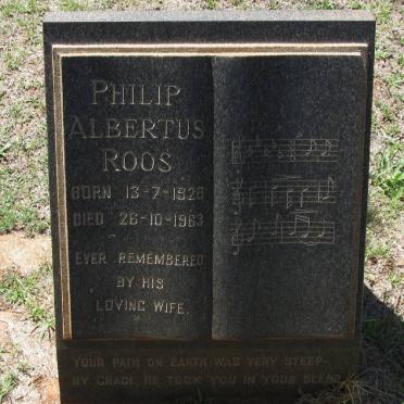 ROOS Philip Albertus 1928-1983
