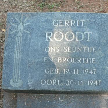 ROODT Gerrit 1947-1947