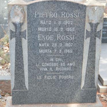 ROSSI Pietro 1902-1958 &amp; Enoe 1907-1965