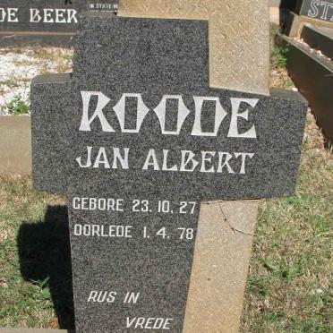 ROODE Jan Albert 1927-1978