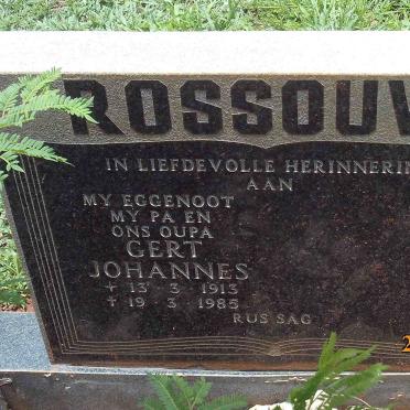 ROSSOUW Gert Johannes 1913-1985