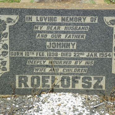 ROELOFSZ Johnny 1898-1954