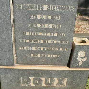 ROUX Gerhardus Stephanus 1883-1955
