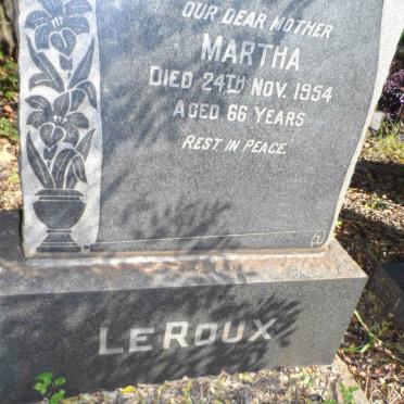 ROUX Martha, le -1954
