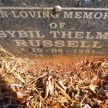RUSSELL Sybil Thelma 1951-2013