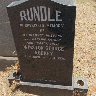RUNDLE Winston George Aubrey 1926-1976