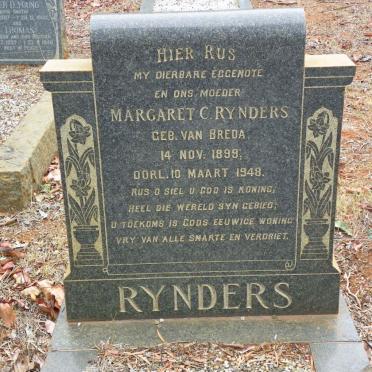 RYNDERS Margaret C. nee VAN BREDA 1899-1948