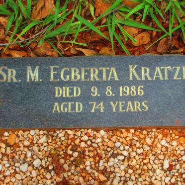 KRATZER Egberta M. -1986