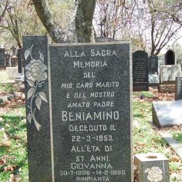 SLONGO Beniamino -1953 &amp; Giovanna 1896-1985
