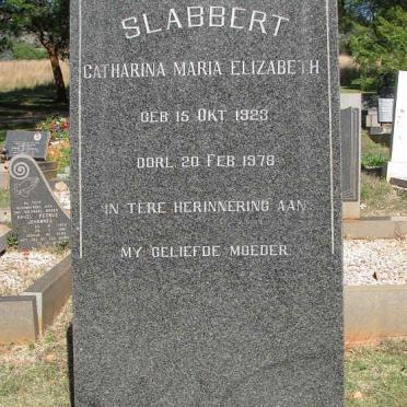 SLABBERT Catharina Maria Elizabeth 1923-1978