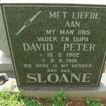 SLOANE David Peter 1902-1991