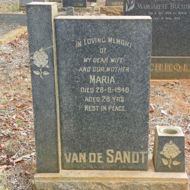 SANDT Maria, van de -1948