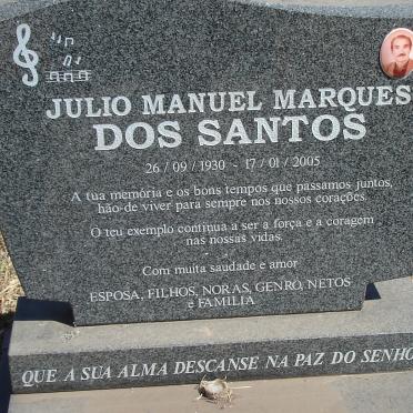 SANTOS Julio Manuel Marques, dos 1930-2005