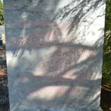 SANDER Margaret 1926-1982