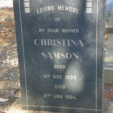 SAMSON Christina 1899-1954