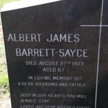 SAYCE Albert James, BARRETT -1973