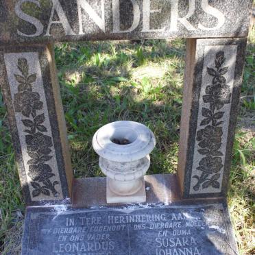 SANDERS Leonardus Johannes 1894-1957 &amp; Susara Johanna 1902-1979