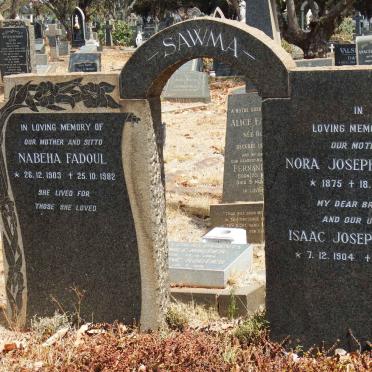 SAWMA Nora Joseph 1875-1958 :: SAWMA Nabeha Fadoul 1903-1982 :: SAWMA Isaac Joseph 1904-1975