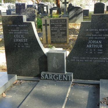 SARGENT Cecil Ernest 1926-2012 :: Johan Arthur SARGENT 1946-1948
