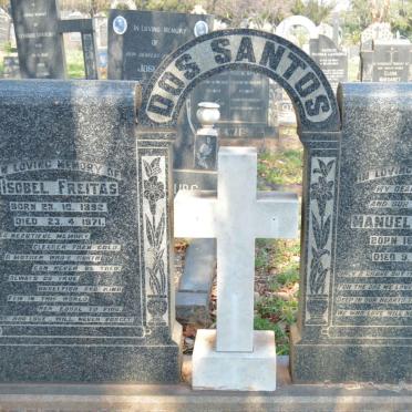 SANTOS Manuel Freitas, dos 1888-1955 &amp; Isobel Freitas 1892-1971