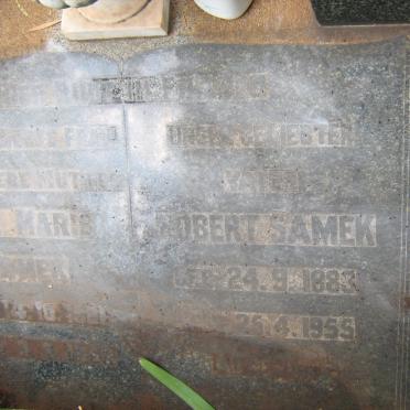 SAMEK Robert 1883-1955 &amp; Rina Marie 1881-1952 