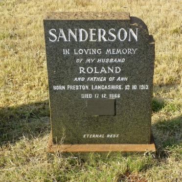 SANDERSON Roland 1913-1966 &amp; Violet Ellen FRY 1920-1993