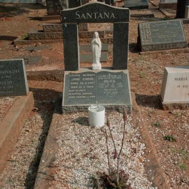 SANTANA Olga 1918-2010 :: SANTANA Jane Carol 1947-1962 