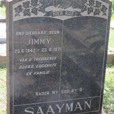 SAAYMAN Jimmy 1947-1971