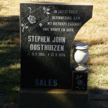 SALES Stephen John Oosthuizen 1915-1976