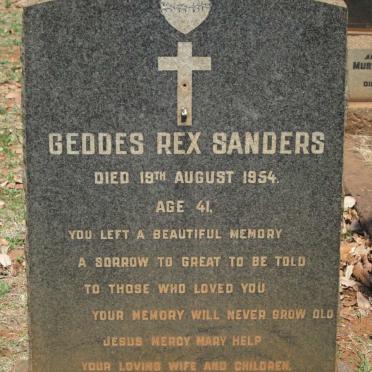 SANDERS Geddes Rex -1954