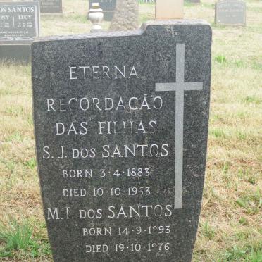 SANTOS S.J., dos 1883-1963 :: SANTOS M.L., dos 1893-1976