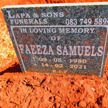 SAMUELS Faeeza 1980-2021