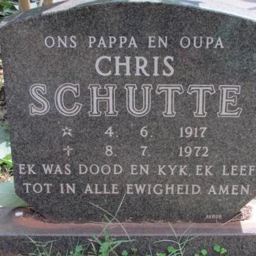 SCHUTTE Chris 1917-1972