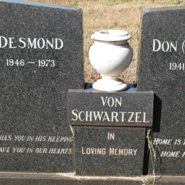 SCHWARTZEL Desmond, von 1946-1973 :: VON SCHWARTZEL Gideon 1941-1973