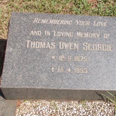 SCORGIE Thomas Owen 1875-1953
